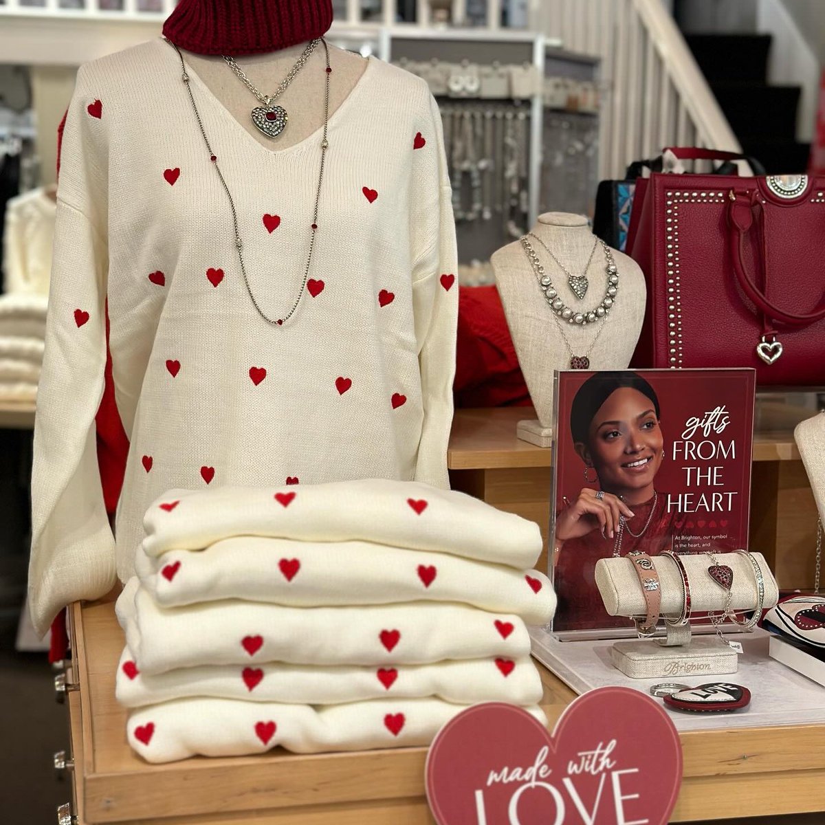 Nothing but love for Brighton Collectibles Valentine’s collection. 💘 From accessories to sweaters find just what you need for all your Valentine's festivities. 📸: juliswearableart