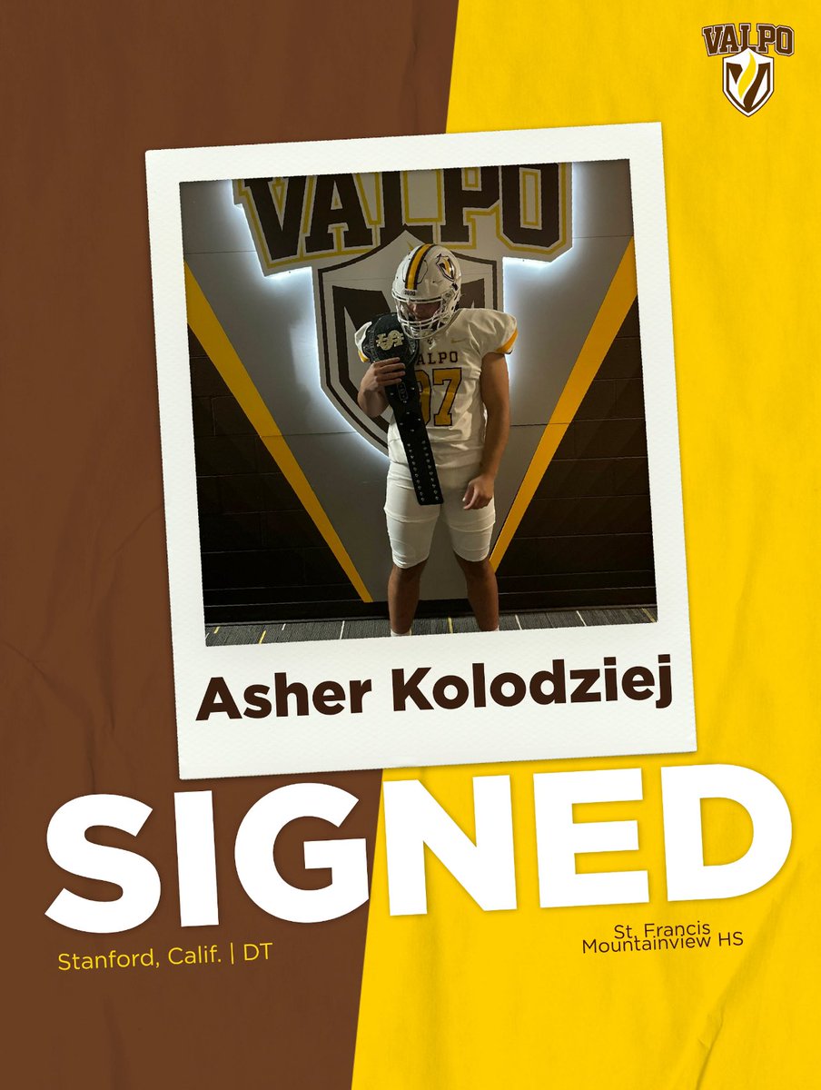 CA ✈️ IN SIGNED. SEALED. COMMITTED. @asher_kolodziej is ready to RING the Victory Bell! 🔔 Welcome to the family! 🔗 #NSD2024 | #ValpoNSD | #ThirtySix💯