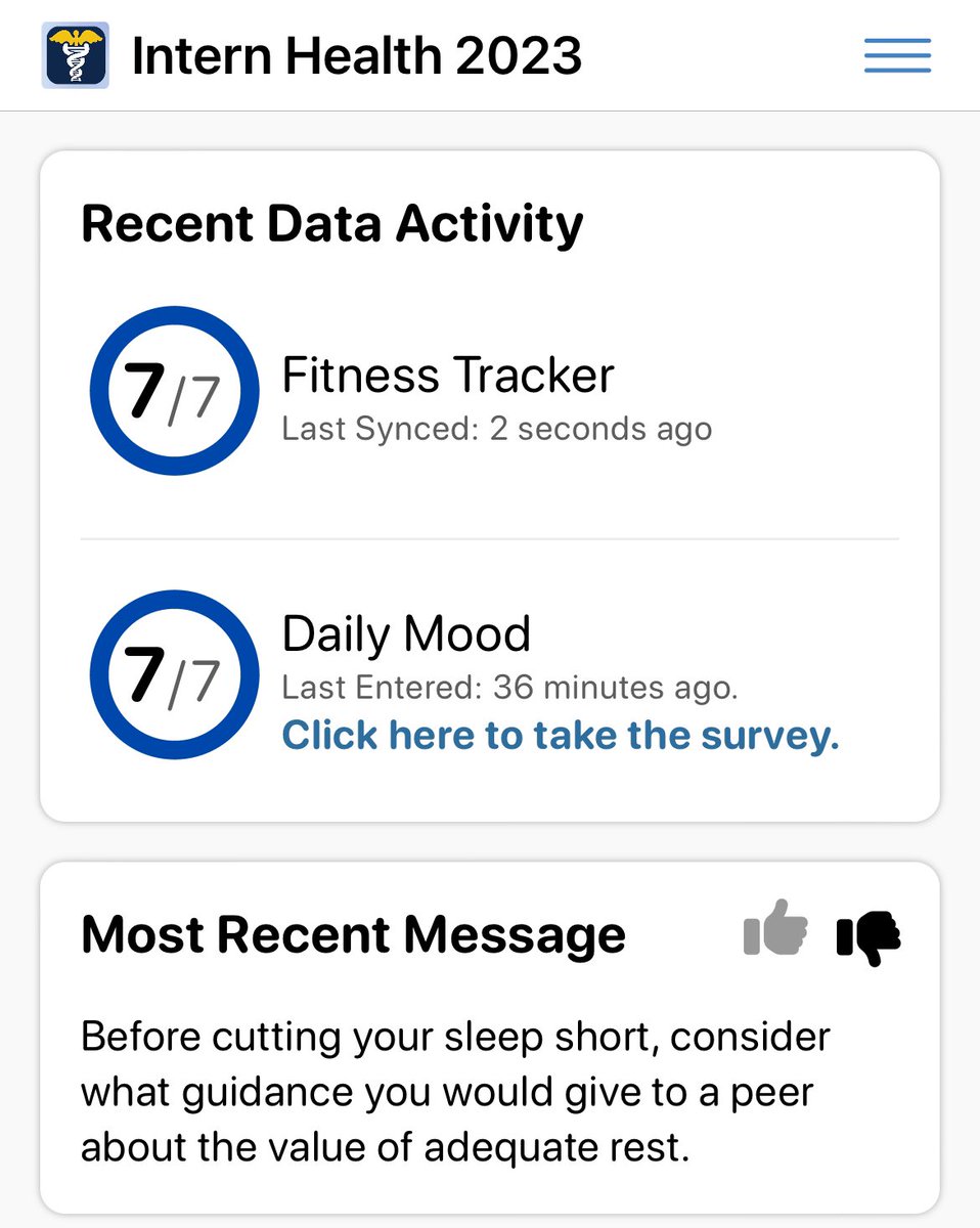 This app gives “advice”. I don’t cut my sleep short. I sleep as much as I can. #internlife allows for 5h max on a good workday.