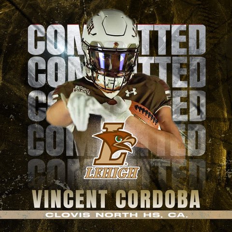 I’m just doing my own edit for his kid. @cordoba_vincent is the whole package -you landed a great one @LehighU @LehighFootball @CNBroncoFB