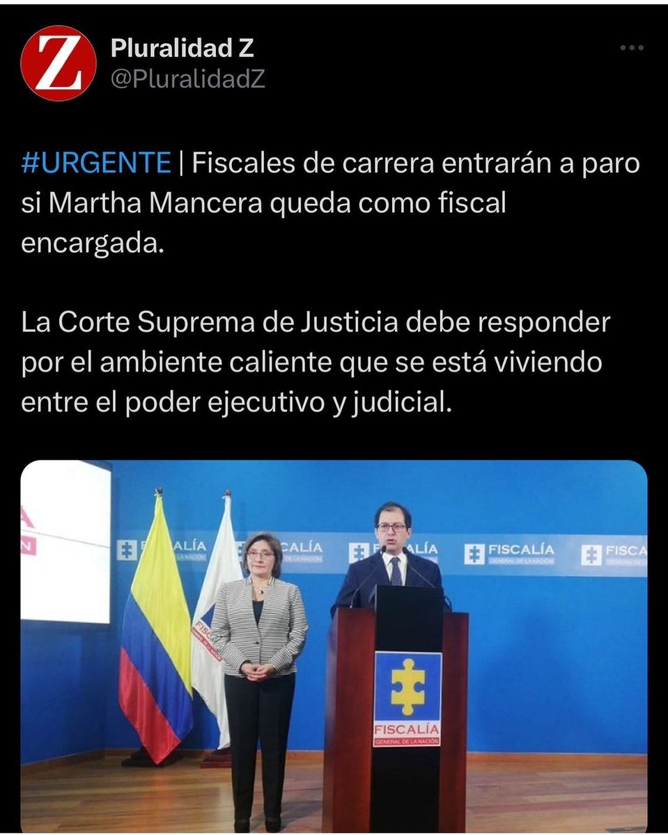 Ésto se puso bueno, RE-BUENO diría Yo
#NoMasImpunidad
#EleccionDeFiscalYa 
#NoMasManceras 
#NoMasBarbosas 
#SeAcaboLaGuachafita 
#PetroNoEstaSolo 
#ElPuebloSeRespetaCarajo 
#NoMasTropicana 
#NoMasTropicana 
#NoMasTropicana 
#NoMasTropicana 
#NoMasTropicana 
@PluralidadZ gracias🇨🇴