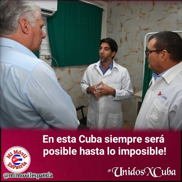 La Salud Pûblica en #Cuba tiene mucha #GenteQueSuma, de mucha sensibilidad humana y amor por la vida. <a href="/DiazCanelB/">Miguel Díaz-Canel Bermúdez</a> <a href="/DrRobertoMOjeda/">Dr. Roberto Morales Ojeda</a> <a href="/YamileRamosCord/">Yamilé Ramos Cordero</a>