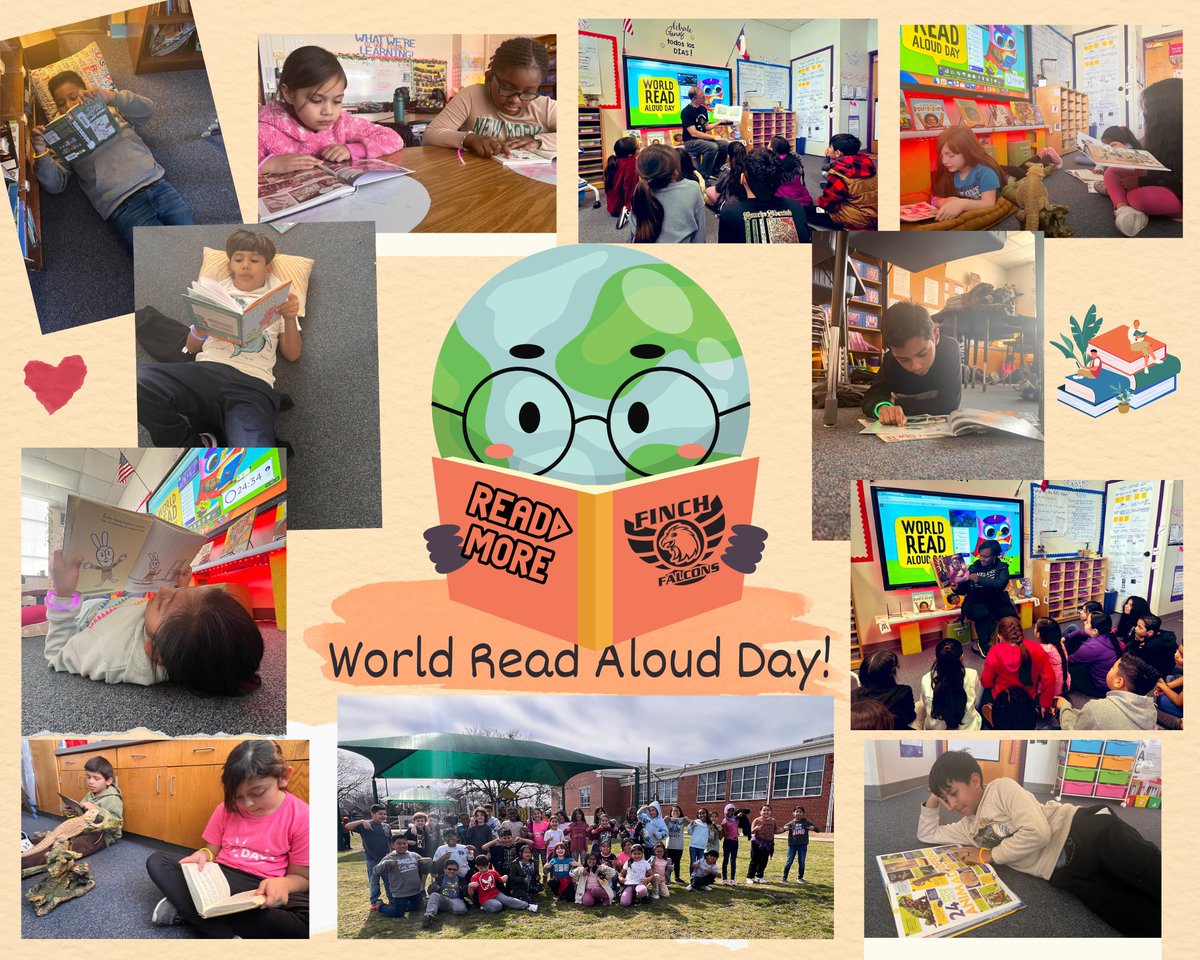 My scholars and I had an amazing day celebrating  #WorldReadAloudDay! ❤️📚💫 #FinchFalcons #WeAreMcKinney #everystudenteveryday #BilingualEducator #3rdchat