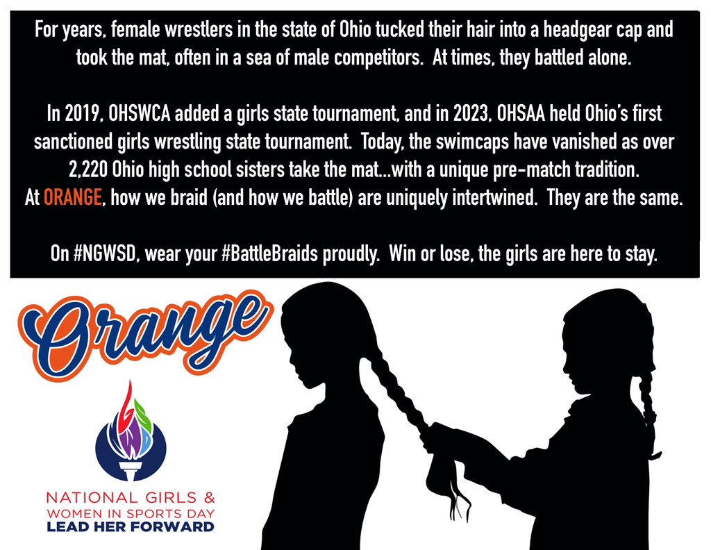 National Girls and Women in Sports Day. #BattleBraids