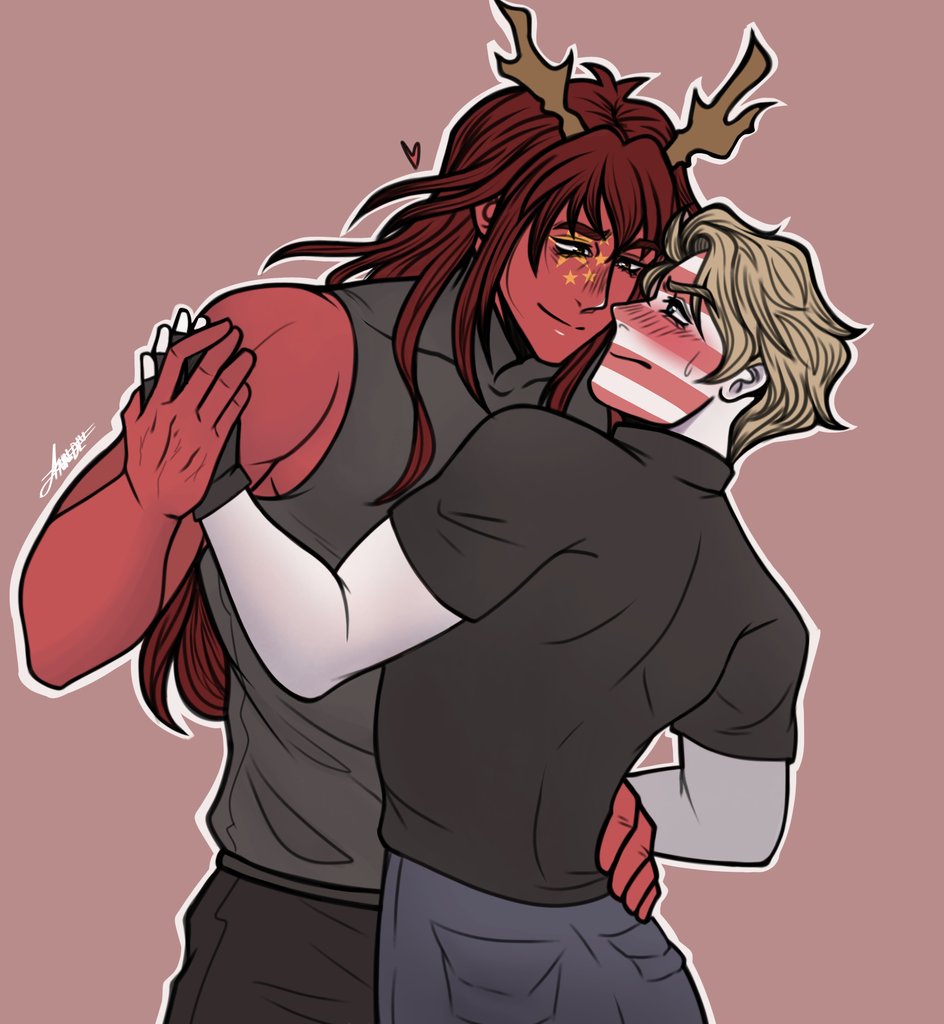 AnnDLNkv's tweet photo. 🇨🇳 (🐉) x 🇺🇸

#countryhumansnsfw #CountryHumans #ChinaDragón #cambiaformas #AU  #CountryHumansUSA
#countryhumansamerica
#countryhumanschina
#ChinAme #CHfandom
#digitalart #ibisPaintX #art https://t.co/rs755ZxXkE