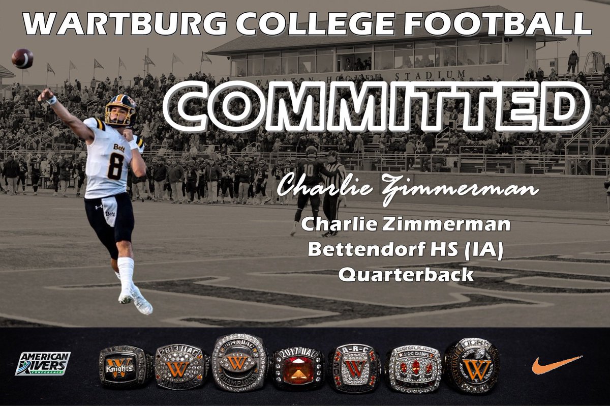 Very excited to announce I will playing football and continuing my academic career at @WartburgFB. I want to thank my parents, teammates, coaches and friends that have helped me on this journey. Go Knights! @winterc22 @CoachWheels16 @BETTfootball