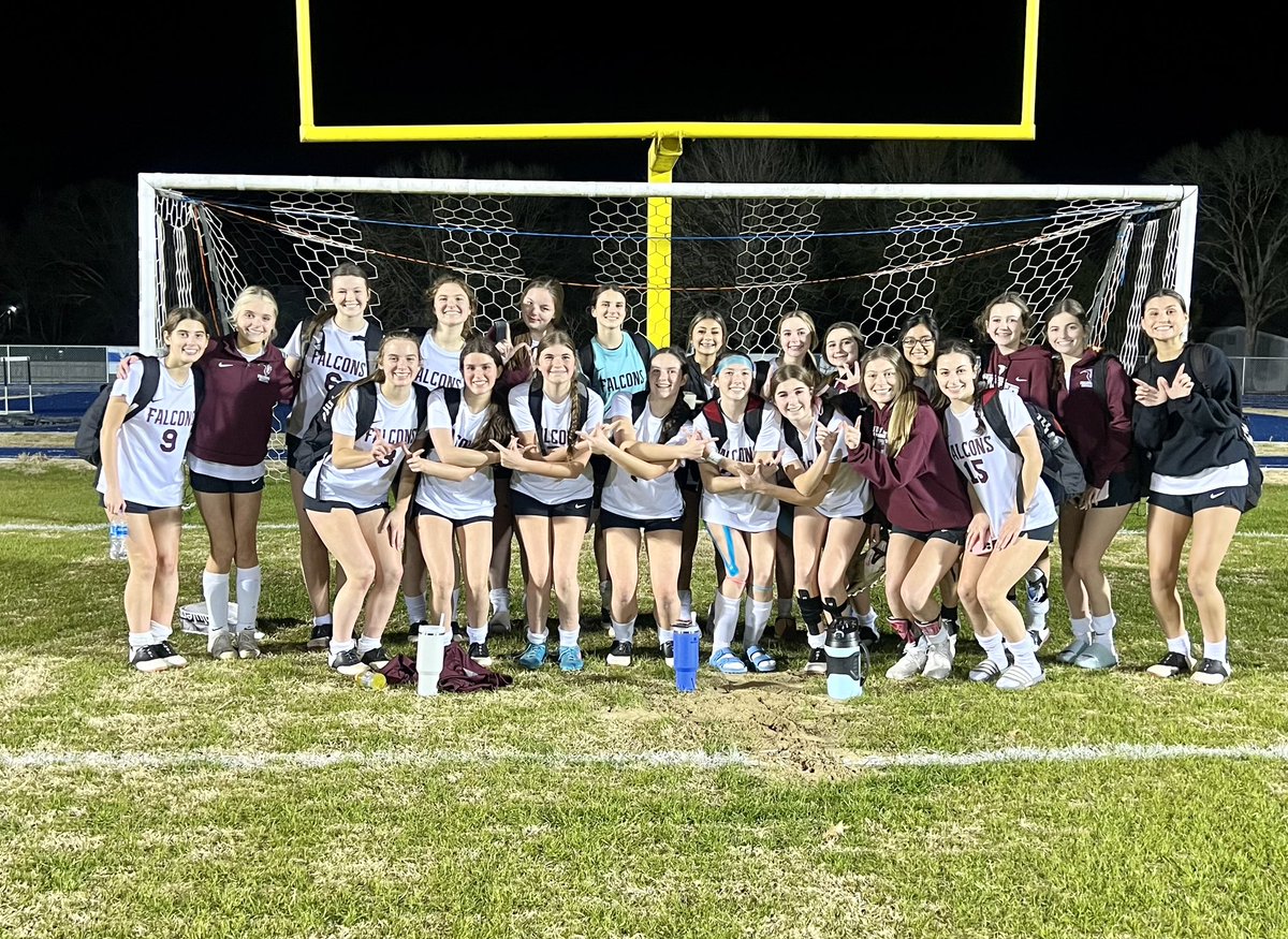 STA_WSOC's tweet photo. Lady Falcons win on the road, 8-0 over #6 WCA! Defense with another great effort tonight with their second clean sheet of the playoffs. Lady Falcons set to play in the #LHSAA quarterfinals at #3 Newman. https://t.co/xRkNGgtJ5g