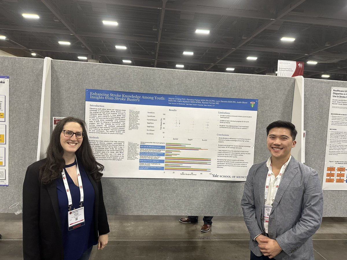 StampOutStroke's tweet photo. Congrats to @YaleSOM Wayne Chang and colleagues on presenting about our #strokeoutreach program, Stroke Busters at ISC! @bustinclots247 @YaleNeuro #yalestroke https://t.co/YAYsxnA7t5