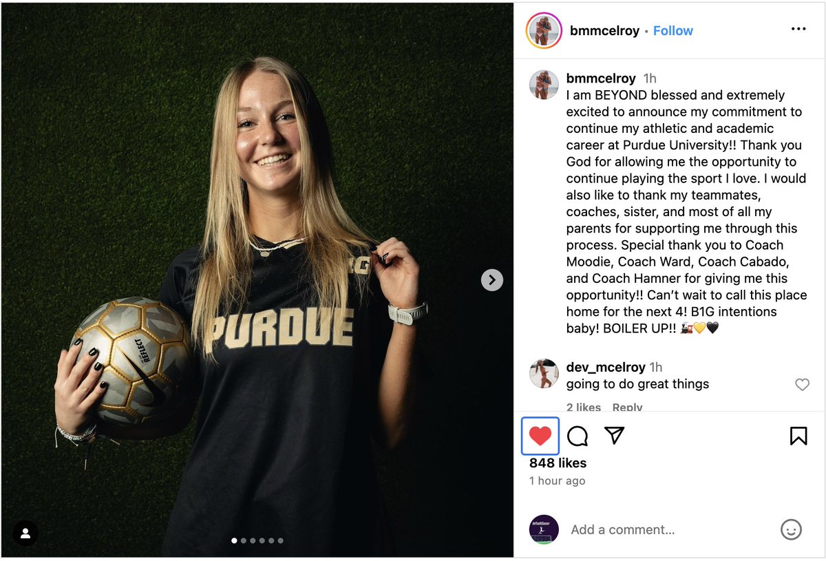 Congratulations <a href="/Blane_McElroy/">Blane McElroy 2025, 5'-9" Center Midfielder</a>  !! Another #ECNL player from the Class of 2025 has verbally committed to a P4 D1 Program.