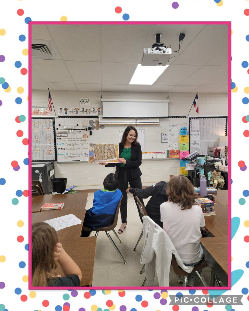 Today, my Fabulous Fourthies @NISDScobee had a special guest reader, our amazing principal @kristenj731! Thanks for reading to us today! #WorldReadAloudDay2024