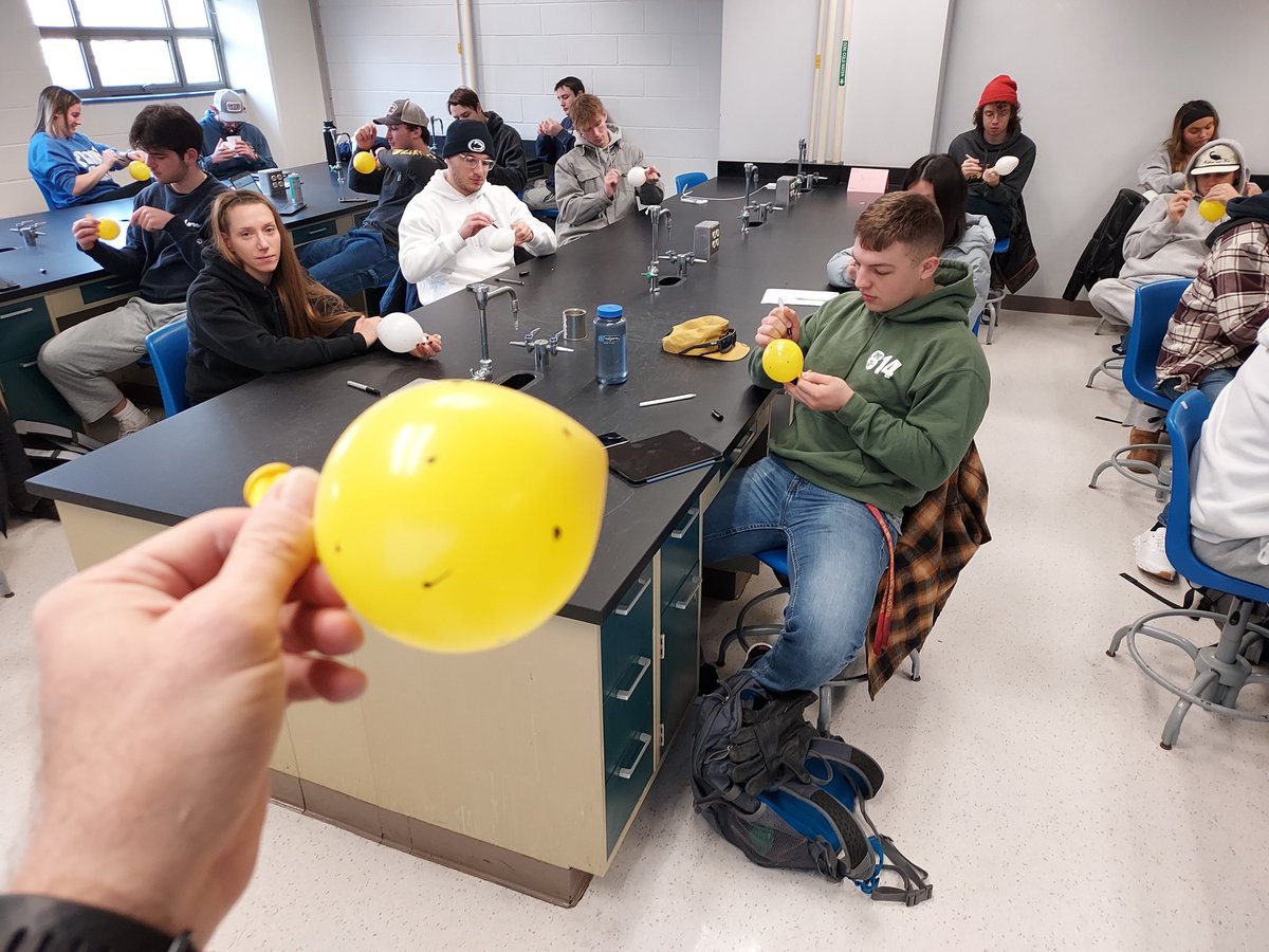 PSUTurfRainman's tweet photo. Today is adiabatic heating and cooling day and sling psychrometer day! Can't have a day without dewpoint. Right??
#weatherrocks
#psuturf
#psuplantscience
#psuirrigation https://t.co/2PuJhRG5Vs
