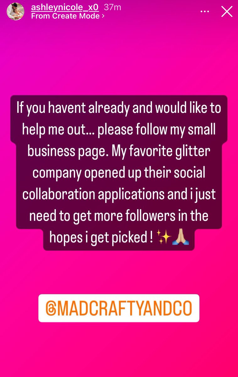 I’m just supporting my daughter’s page! Would love it if you could go over and give her a follow ! @madcraftyandco