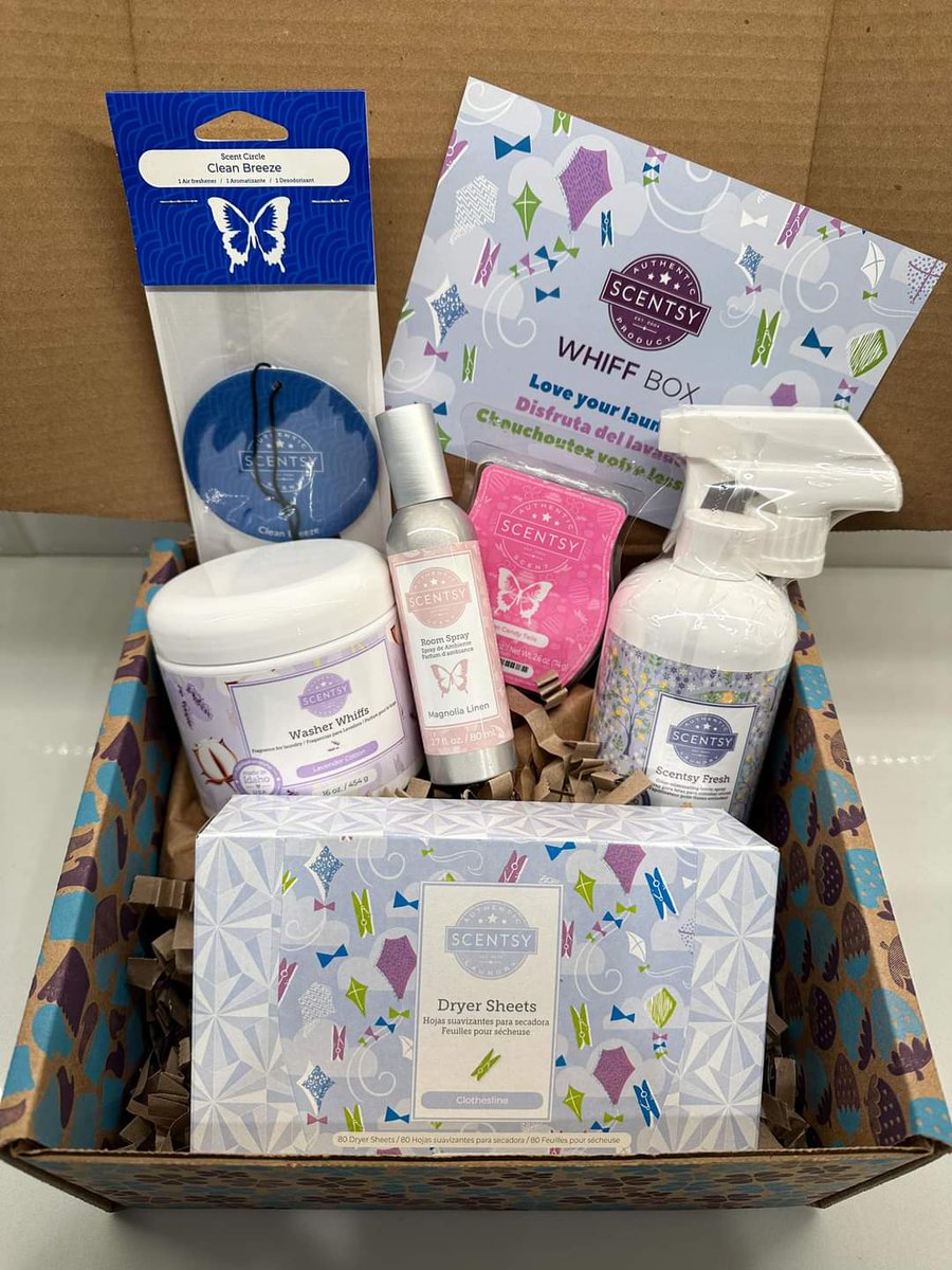 NikkiRN99's tweet photo. February  WhiffBox 

🧺 Clothesline Dryer Sheets 

🌸 Lavender Cotton Washer Whiffs

 🦋 Magnolia Linen Room Spray (WHIFF BOX EXCLUSIVE)

🫧 Wildflower Cotton Fabric Spray

🍬 Cotton Candy Tails Scentsy Bar

🔵 Clean Breeze Scent Circle 😀

https://t.co/OVmITzCMIs https://t.co/PkIF8XcCl4