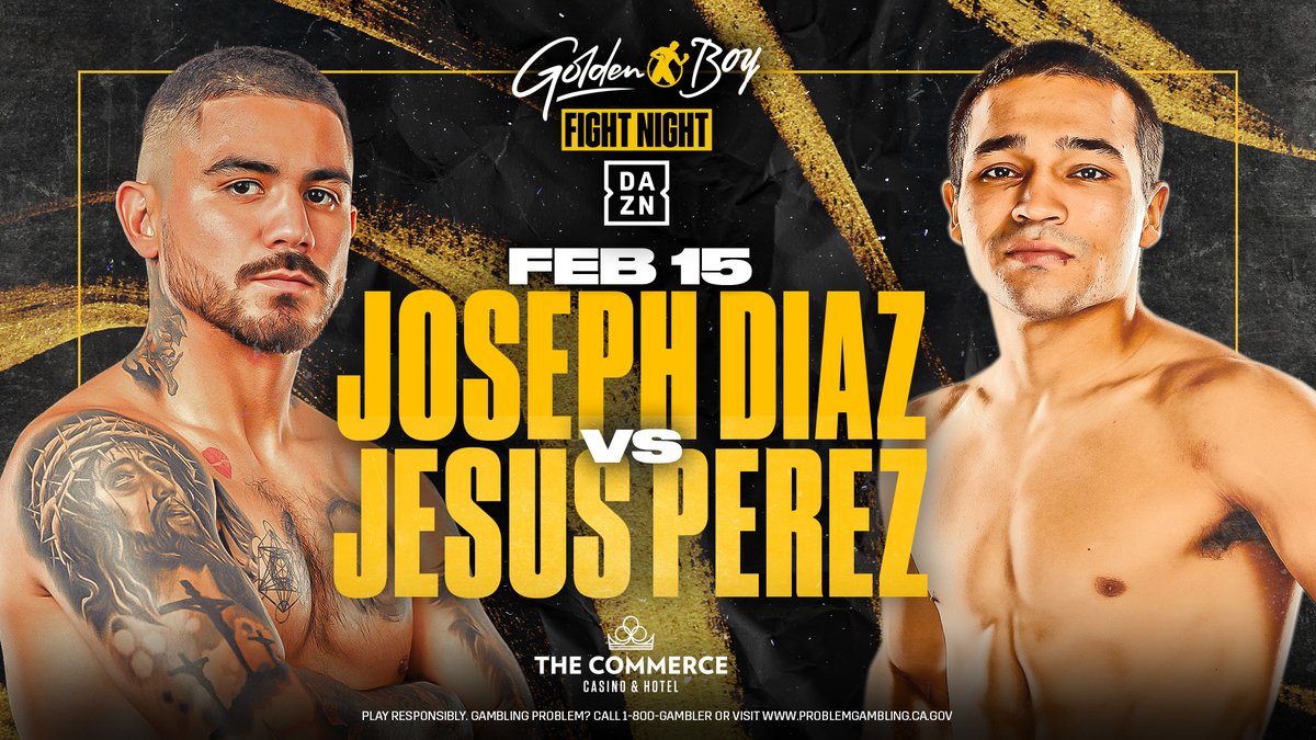No better way to spend a Thursday night, then watching BOXING at @CommerceCasino! Tickets still available for #DiazPerez on February 15th...Don't miss it! 🥊 🎟️: bit.ly/3u7iFC5 #DiazPerez | LIVE on DAZN February 15th