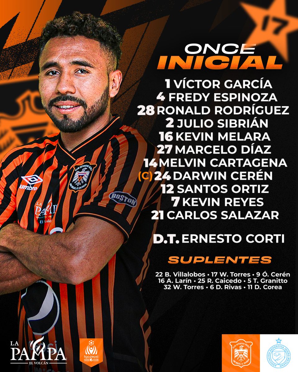 radioyskl's tweet photo. Alineaciones de #CDÁguila y #IMetapán 

#LaPrimer 

Señal #YSKL #1041FM https://t.co/PP9gfDcUyl