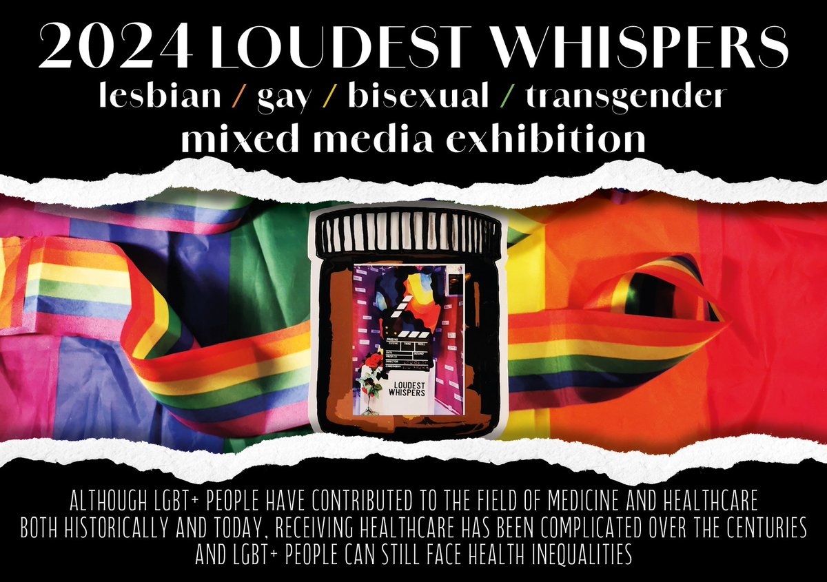 OPENING NIGHT: Join us from 5.30 pm on Friday 9 Feb. for the private view of 2024 Loudest Whispers @CI_NHS Conference Centre Gallery. See work by over 40 LGBT artists, plus live entertainment from Don Pepper, Shardeazy Afrodesiak, and Alexis Gregory.
<a href="/forumplus/">forum+</a> <a href="/ArtsProjectLdn/">The Arts Project</a>