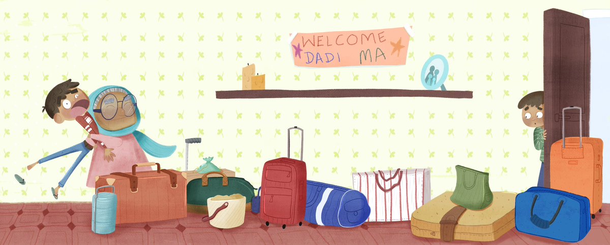 February prompt was ‘trapped’ 
#kidlitart #illustration #childrensbook