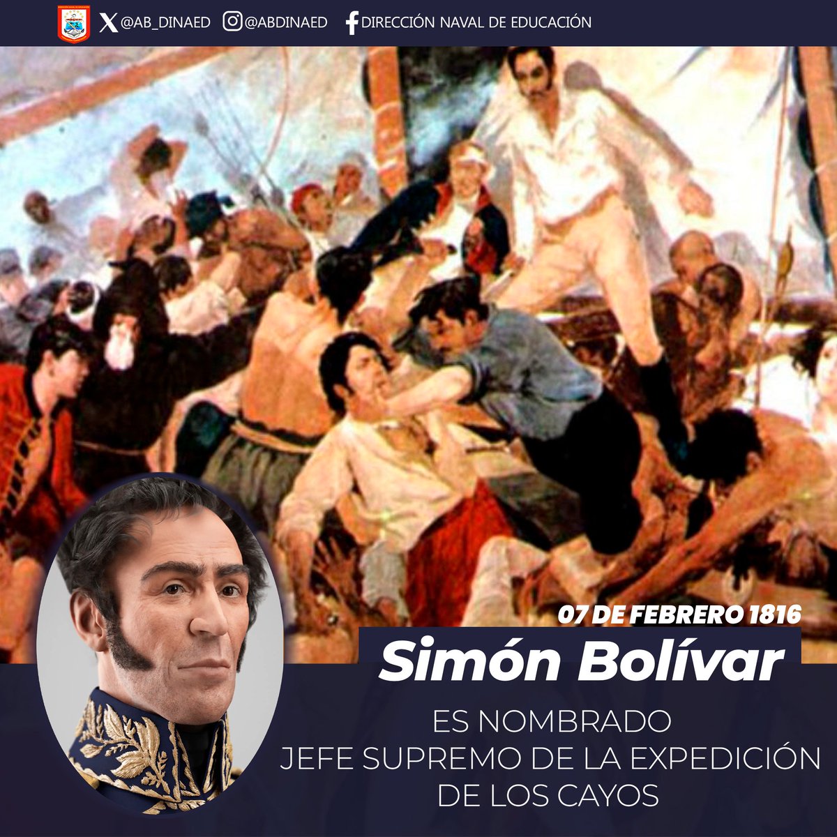 #Efemérides || Se cumplen 208 años en que El Libertador Simón Bolívar fue proclamado Jefe Supremo de la República y sus Ejércitos, durante su discurso proclamó la libertad de los esclavos, el perdón de los españoles que se rindieran y el fin de la guerra.
