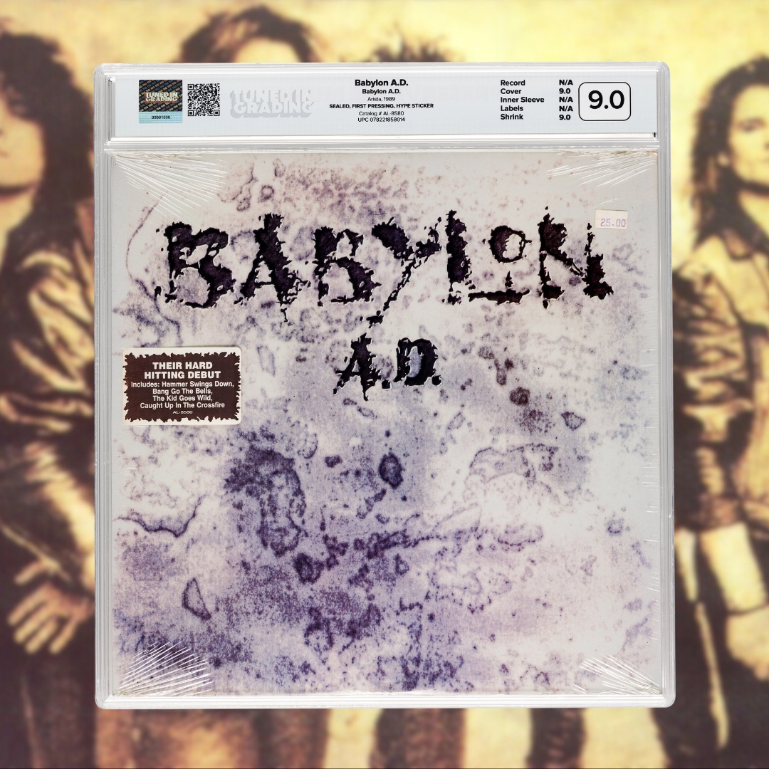 TunedInGrading's tweet photo. When I want love, I call on you ☎️

FIRST PRESSING of Babylon A.D.'s self-titled album SEALED with hype sticker. Graded 9.0 overall.

‼️ LAST DAY for bidding on https://t.co/qNu6hgLAgT. Imaged + COA provided by @HeritageAuction. https://t.co/sJpZvqCCcx