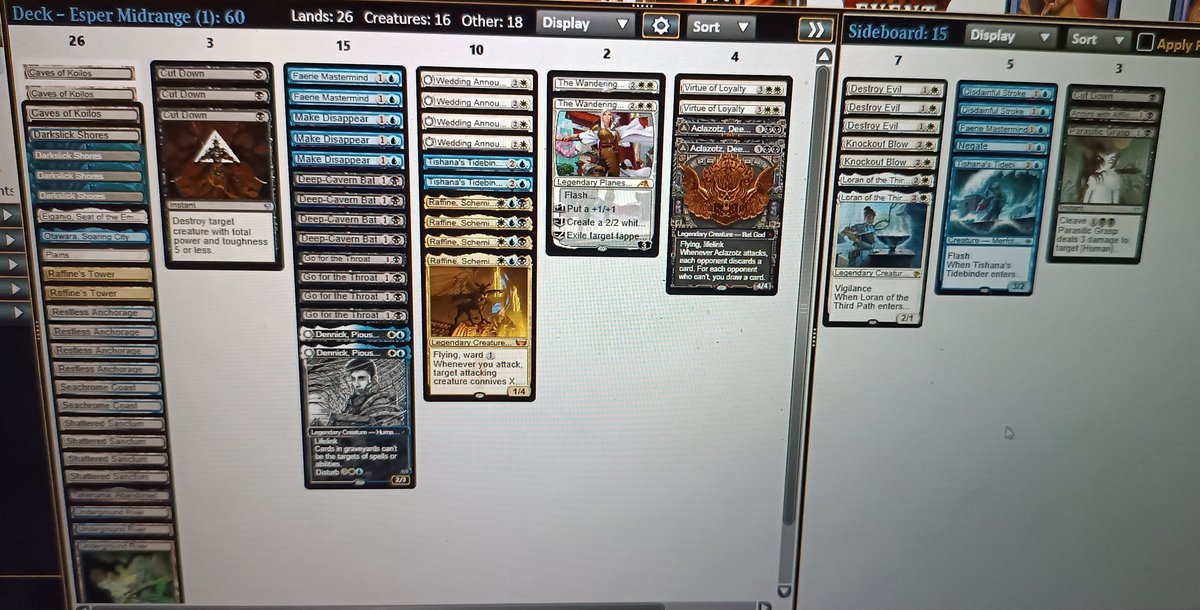 First Trophy in the standard season with the strongest deck at the moment.
Match up:
MonoR 2-0
Boros Convoke 2-1
Boros Convoke 2-1
UW control 2-1
BG Mid 2-0