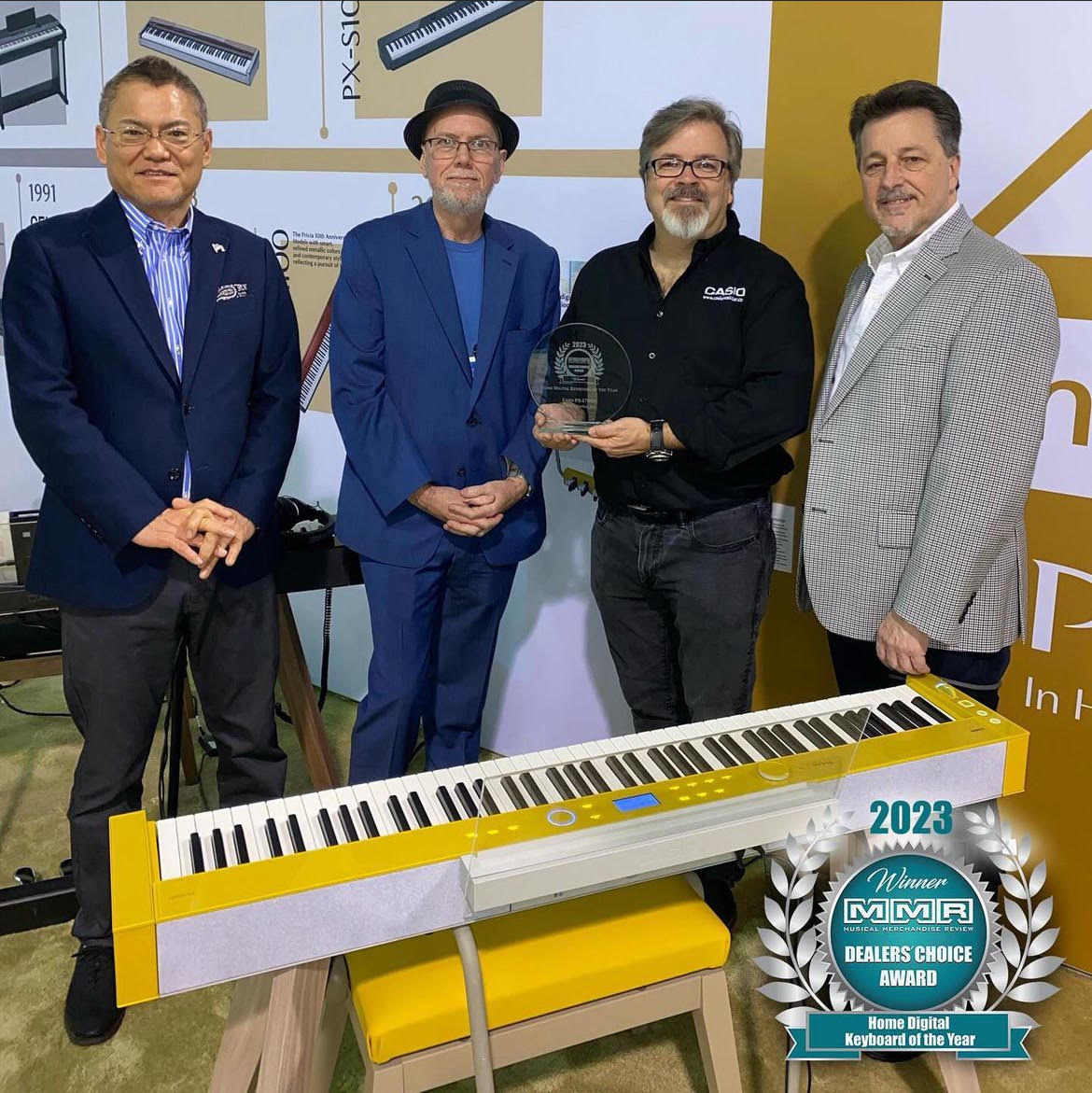 We are excited to announce that we have won the MMR Dealer’s Choice Award for the Privia PX-S7000. Thank you to all of the dealers who voted for us and your support throughout the launch of this digital piano.