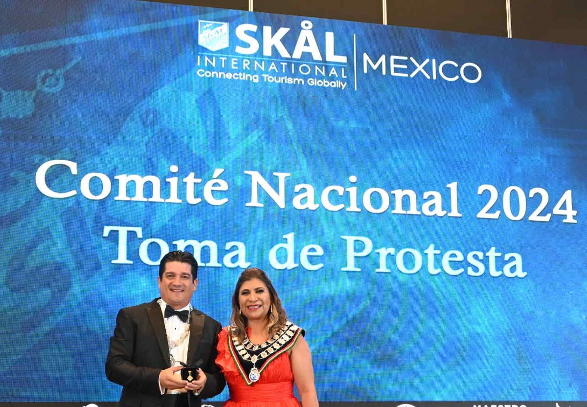 🏅🎖️🇲🇽 Durante la cena de gala de la Primera Junta Nacional del Club Skål Internacional México 2024, la cual se llevó a cabo del 25 al 28 de enero en la #CDMX, se entregaron diversos reconocimientos, entre ellos:

- PIN de aniversario al Skalega Juan Ignacio Steta por 25 años y