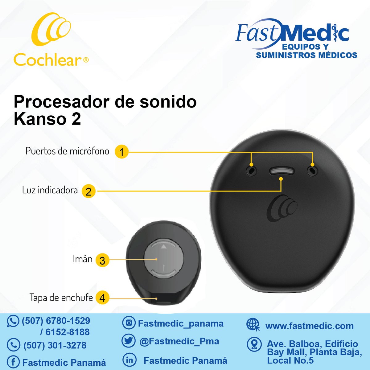 El procesador de sonido Cochlear™ Kanso® 2, es más inteligente, más sencillo de usar y tan discreto y reúne, las mejores tecnologías para crear una poderosa experiencia de audición.

Conoce más aquí: bit.ly/3Mz2dhw
20 semVer traducción