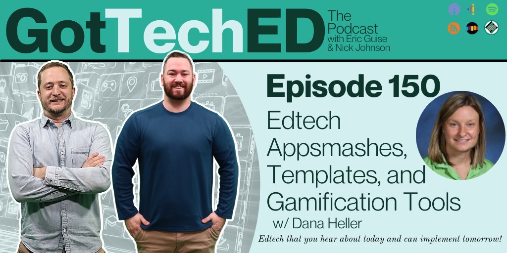 Check out this episode of GotTechED the Podcast. Edtech Appsmashes, Templates, and Gamification Tools to Spark Creativity within the Classroom Click for more bsapp.ai/X34Mg7eGu @motehq @screenpalapp @edpuzzle @canva @quizizz @diffitapp @flippitynet #presentation