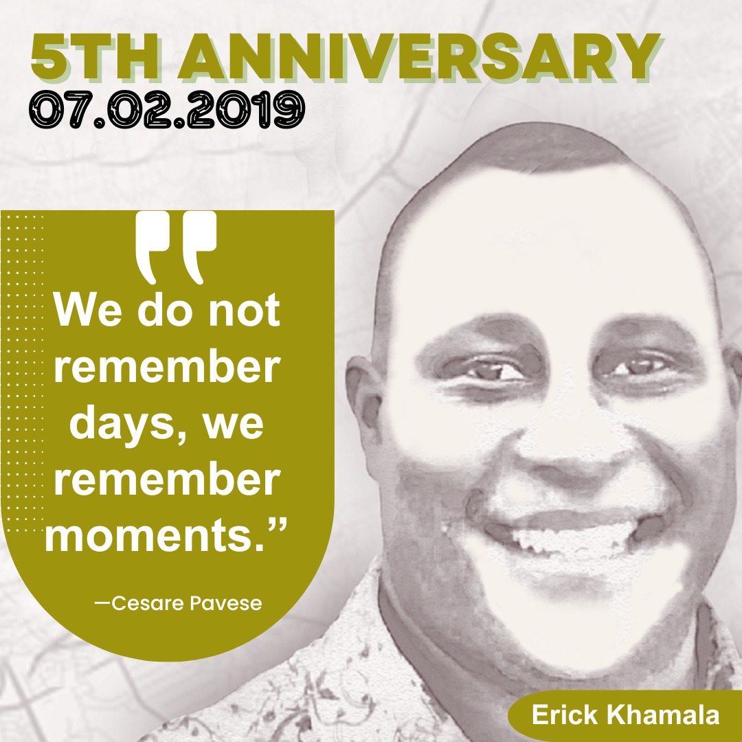 LocateIT_KE (@locateit_ke) on Twitter photo 5-years on and it still feels just like yesterday. There's not a day that goes by without us thinking of you <a href="/Erick_Khamala/">Erick Khamala</a> Your spirit and timeless philosophy on life still continues to be our guiding light. Dearly loved & missed by your family, colleagues, friends & mentees!!! 5-years on and it still feels just like yesterday. There's not a day that goes by without us thinking of you <a href="/Erick_Khamala/">Erick Khamala</a> Your spirit and timeless philosophy on life still continues to be our guiding light. Dearly loved & missed by your family, colleagues, friends & mentees!!!