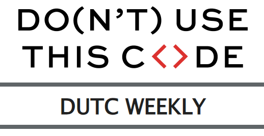 Only a few more hours until DUTC Weekly comes out! Get #Python instruction, event announcements, and sweet deals for FREE, all right in your inbox!

Have you signed up yet?

bit.ly/expert-python