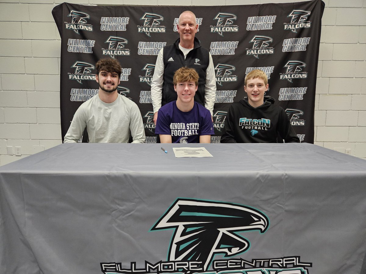 FCFalconSports's tweet image. Congratulations to Jayce Kiehne on signing to play football at Winona State University!