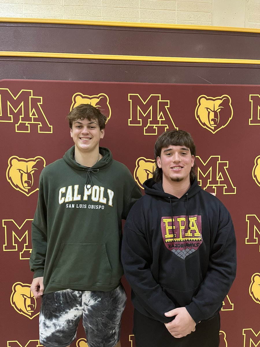 Chris Saunders (@coachsaunders85) on Twitter photo Big day for the bears as <a href="/MarshallAlek/">Alek Marshall</a> and <a href="/NedPellican/">Ned Pellican</a> signed the ink to continue their football careers at the next level. Go Bears!! Big day for the bears as <a href="/MarshallAlek/">Alek Marshall</a> and <a href="/NedPellican/">Ned Pellican</a> signed the ink to continue their football careers at the next level. Go Bears!!