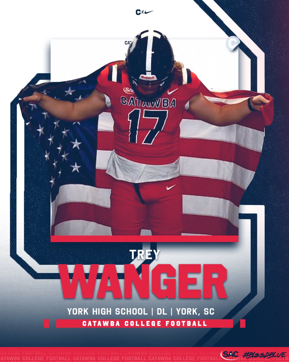 CatawbaFootball's tweet photo. SIGNED‼️✍️
Please help us welcome Trey Wanger to the Catawba Family‼️
#bleedblue | #catawbaculture https://t.co/5ij2mzojix