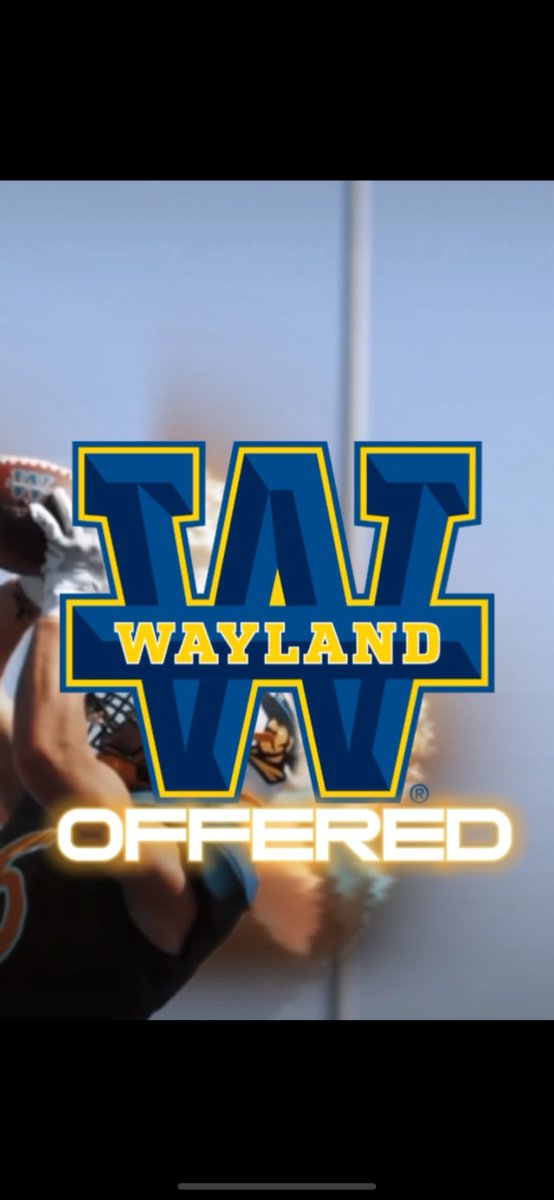 After a great conversation with <a href="/WBU_Bradford/">Coach Bradford</a> I am blessed to say I received a scholarship offer from <a href="/WBUFootball/">WBU Football</a> 🔵🟡