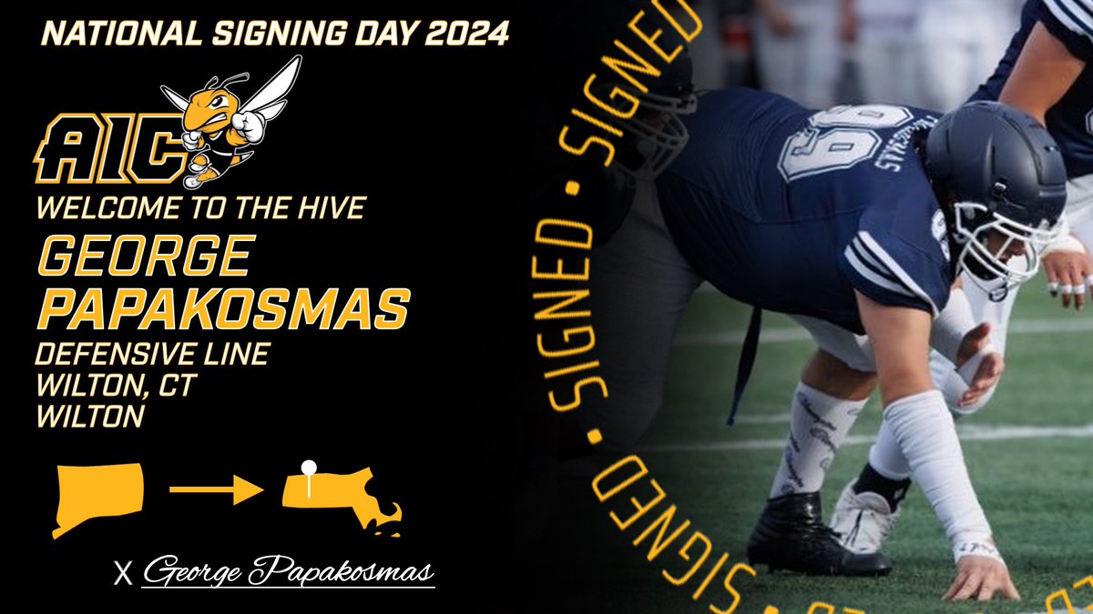 Welcome to State Street! ✍🏼| George Papakosmas 📱| @GeorgePapakosm1 📍| Wilton HS (CT) 🚨| Defensive Line 📋| 6’2” 280 🎥| bitly.ws/3cESH #AICommitted | #NSD24 | #OneHiveOneFamily
