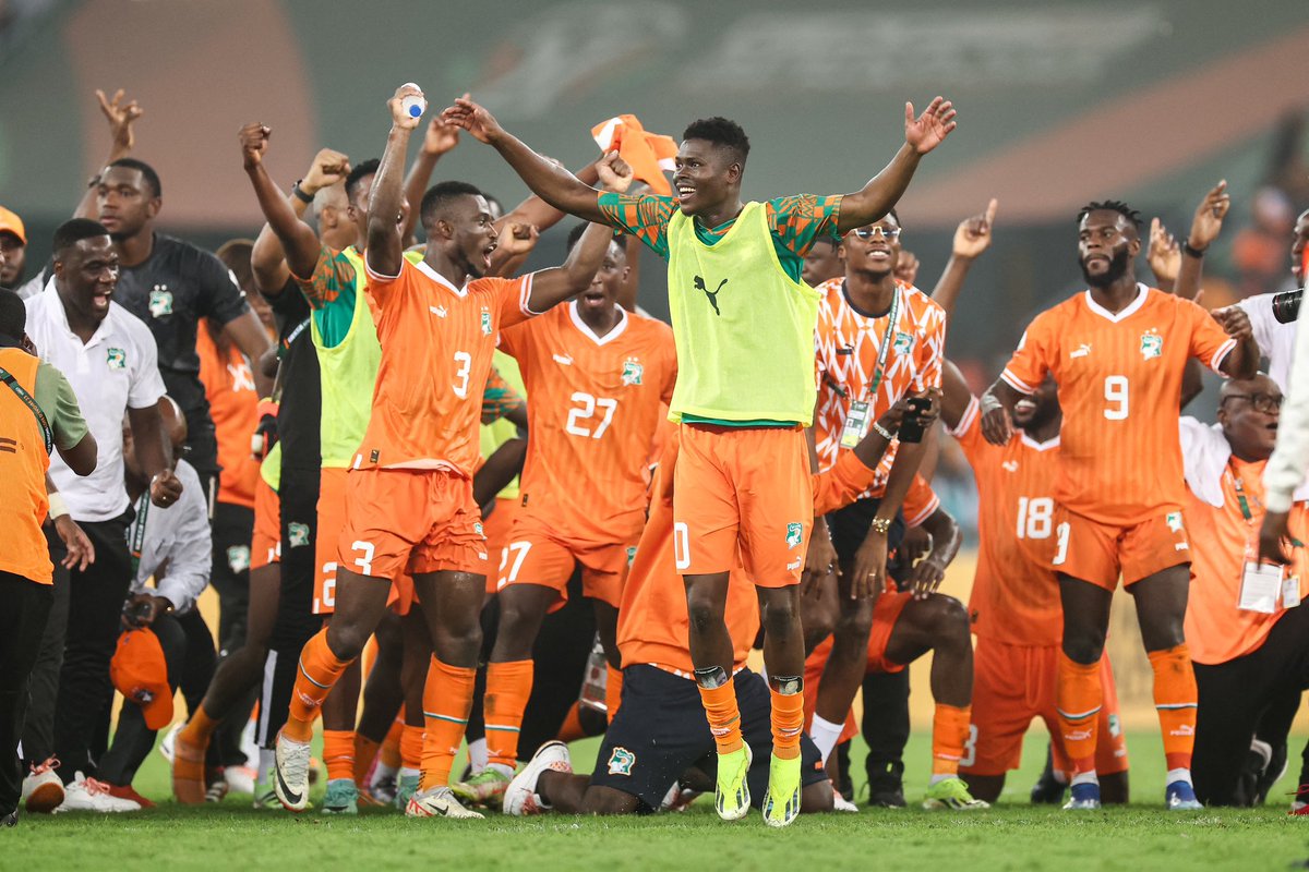 🇨🇮 COMEBACK: Cote d'Ivoire has become the first nation to reach AFCON final despite suffering a four-goal defeat earlier in the tournament (4-0 loss to Equatorial Guinea) since Nigeria Super Eagles in 1990 (5-1 loss to Algeria).