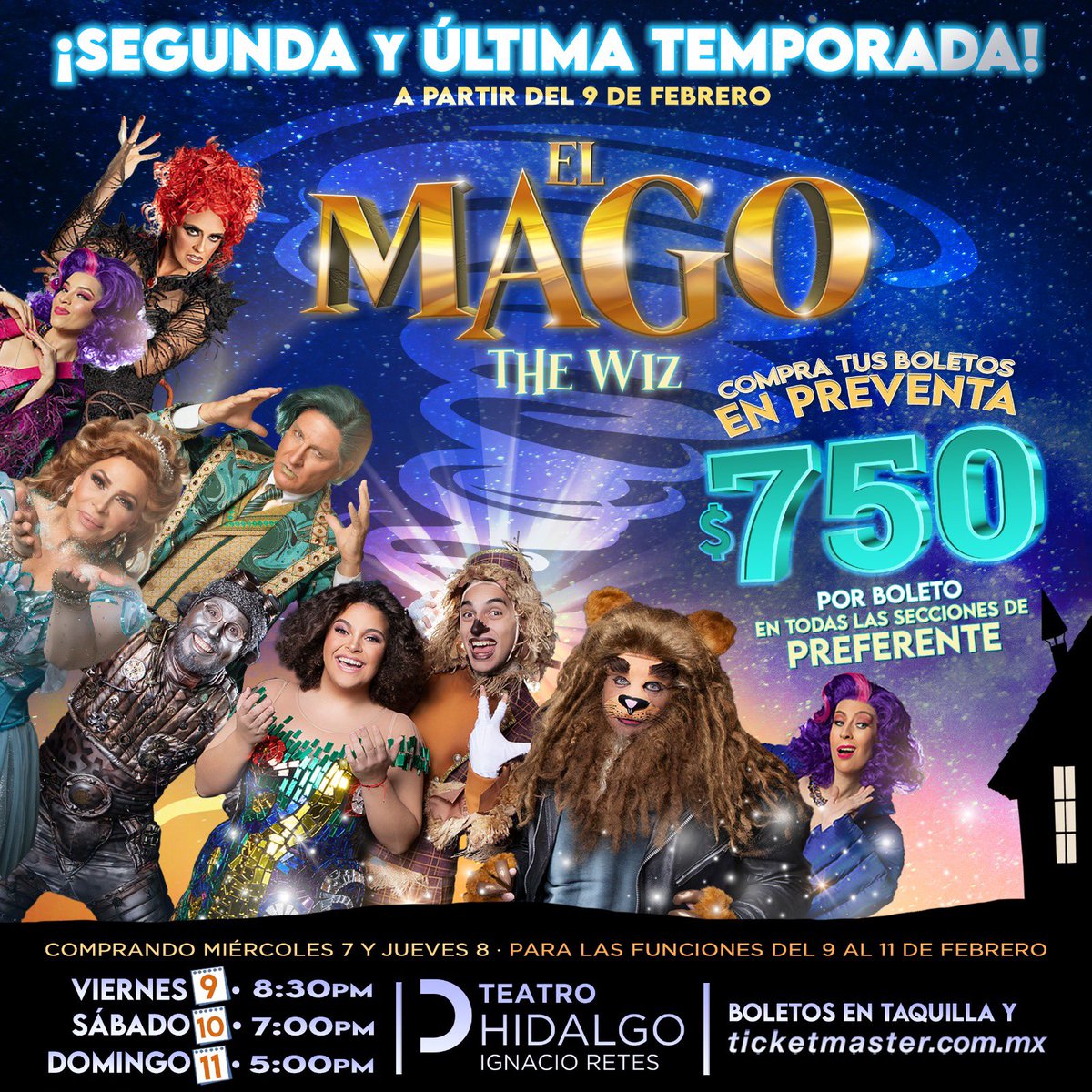 PREVENTA

Miércoles 7 y Jueves 8 de febrero.
Promoción válida en la taquilla del teatro y Ticketmaster.
Segunda y última temporada de
“El Mago” 

@luceromijaresoficial 
<a href="/mariadelsol10/">marisol espinoza</a> 
@eugeniomontessoro 
<a href="/elmagothewiz/">elmagothewiz</a> 

#luceromijares #teatro #mariadelsol #cdmx #teatrohidalgo