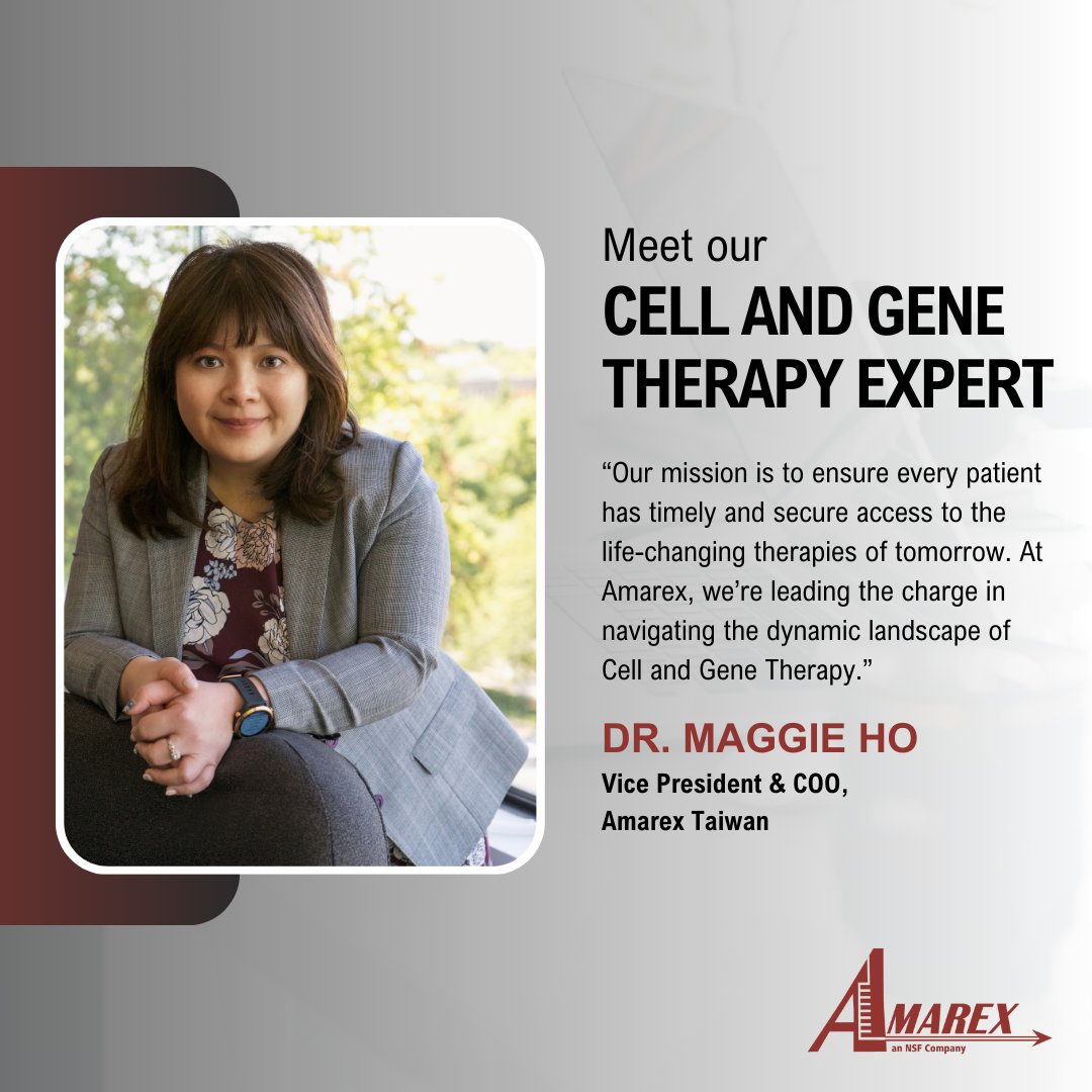 AmarexClinical's tweet photo. Learn more about Chia-Hua Maggie Ho, D.Phil., at https://t.co/bZlMX8cnG4.

Need help getting your #cellandgenetherapy product to market? Contact us today!

#clinicalresearch #clinicaltrials #cro #cgt #cellandgene #cellandgenetherapies #HealthcareInnovation #regulatoryaffairs https://t.co/2LzgaLoqIW