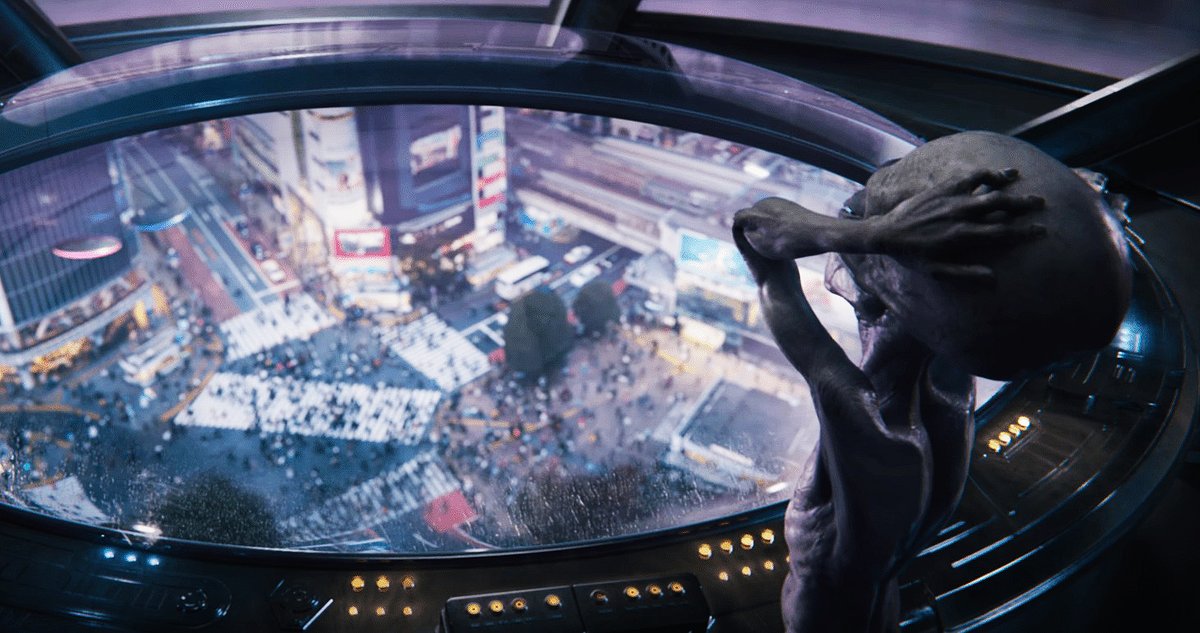 Filmaffinity's tweet photo. Ve online y gratis #HelloDownThere, corto publicitario de Martin Scorsese para Squarespace que reimagina a su manera una singular invasiรณn extraterrestre. Dura apenas 90 segundos y lo tenรฉis disponible a continuaciรณn https://t.co/GLJOBp7EqJ https://t.co/BBmsjphkUI