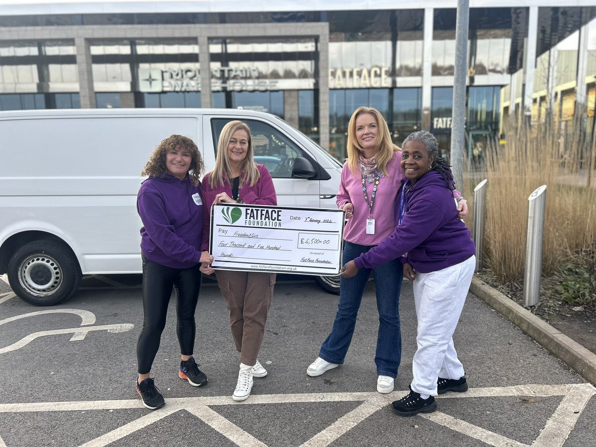 Thank you to @FatFace foundation for the grant to help us purchase a much needed van. We can help so many more struggling people with #periodproducts #hygiene products #food and anything else we get donated 🙏🏽 #endperiodpoverty #CostOfLivingCrisis #SupportEachOther @tinytinatea