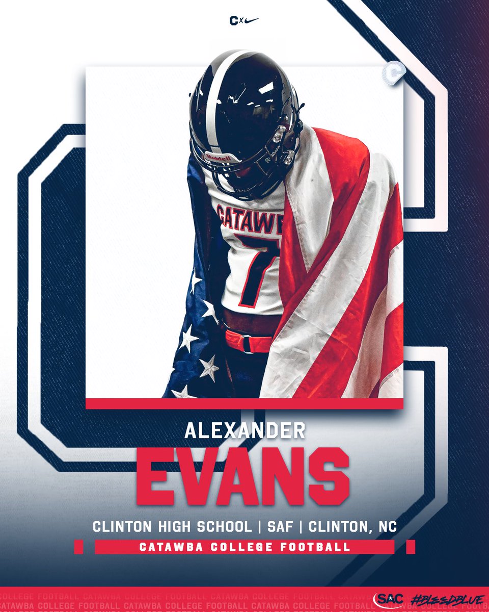 SIGNED‼️✍️
Please help us welcome Alexander Evans to the Catawba Family‼️
#bleedblue | #catawbaculture