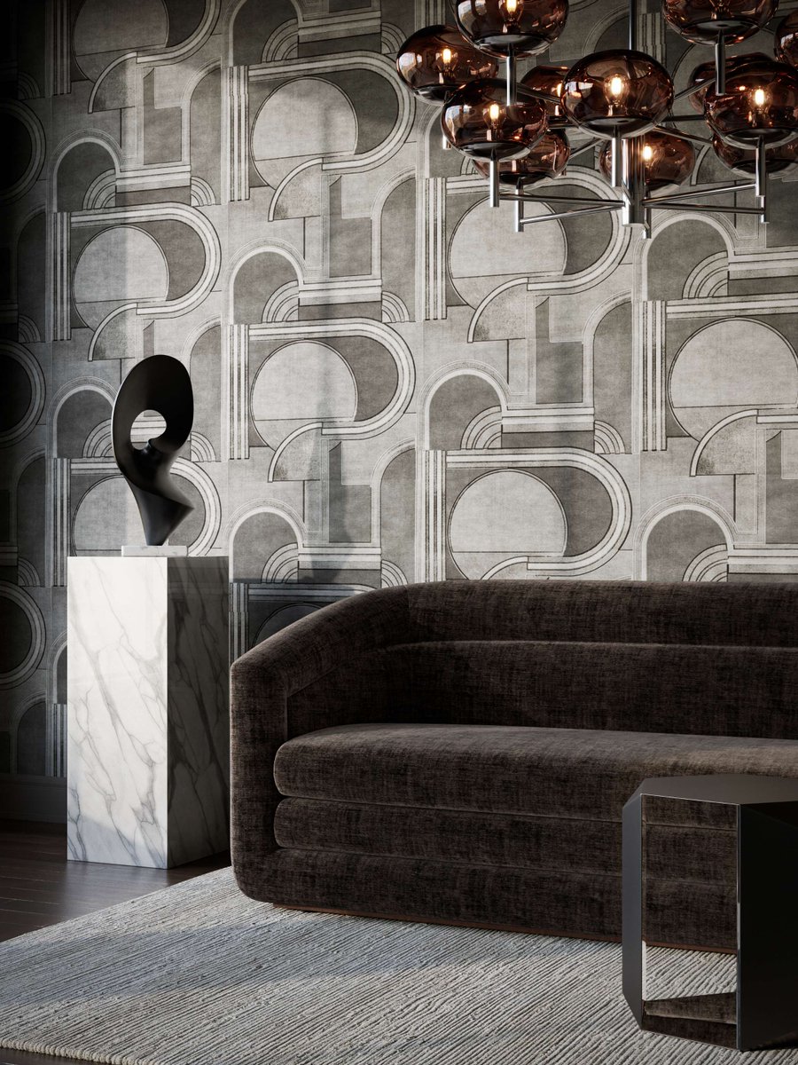 Wallcovering for the cultured. 

Introducing Donghia Metropolis Wallcovering; inspired from the lux surfaces often associated with penthouse interiors. #DonghiaDesigns 

SHOP HERE: ow.ly/FySS50QyYYP