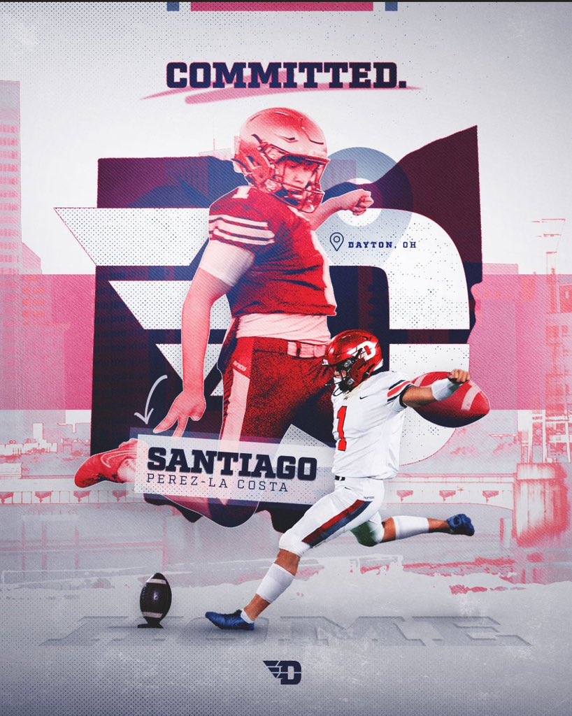 Santiago P-LC P/K 24' (@santiagoperezlc) on Twitter photo I am excited to announce I am 100% committed to continue my academic and athletic career at the University of Dayton. First of all, I want to thank God for this opportunity.I also co wanted to thank my supportive family, all my coaches, Coach Mody, Coach Brian, Quantum Movement, I am excited to announce I am 100% committed to continue my academic and athletic career at the University of Dayton. First of all, I want to thank God for this opportunity.I also co wanted to thank my supportive family, all my coaches, Coach Mody, Coach Brian, Quantum Movement,