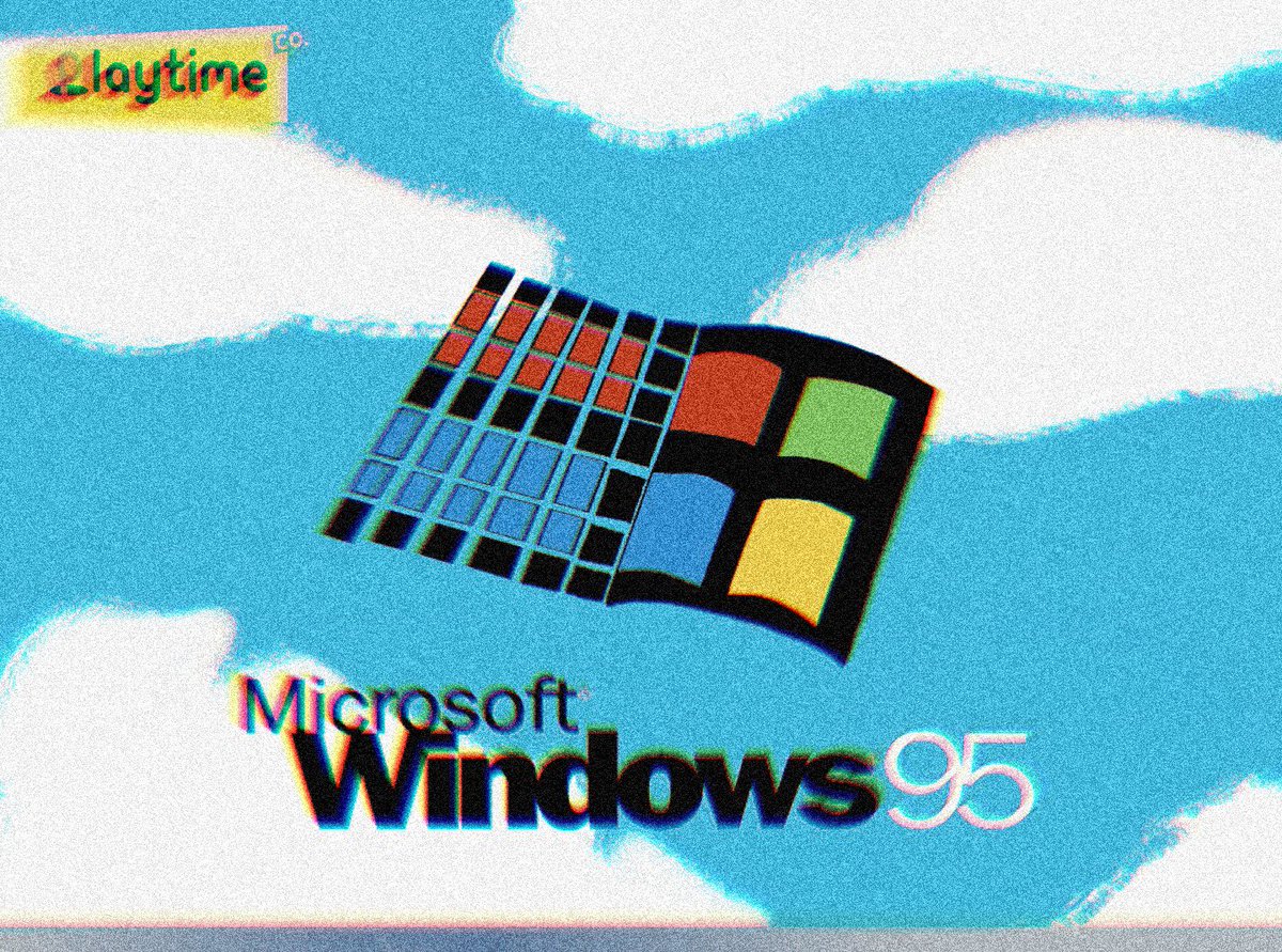 GrantWright8715's tweet image. Playtime Co. branded Windows 95 Splash Screen.
(No context, just something random I made)
#PlaytimeCo.
#Windows95
#PoppyPlaytime 
#SmilingCritters