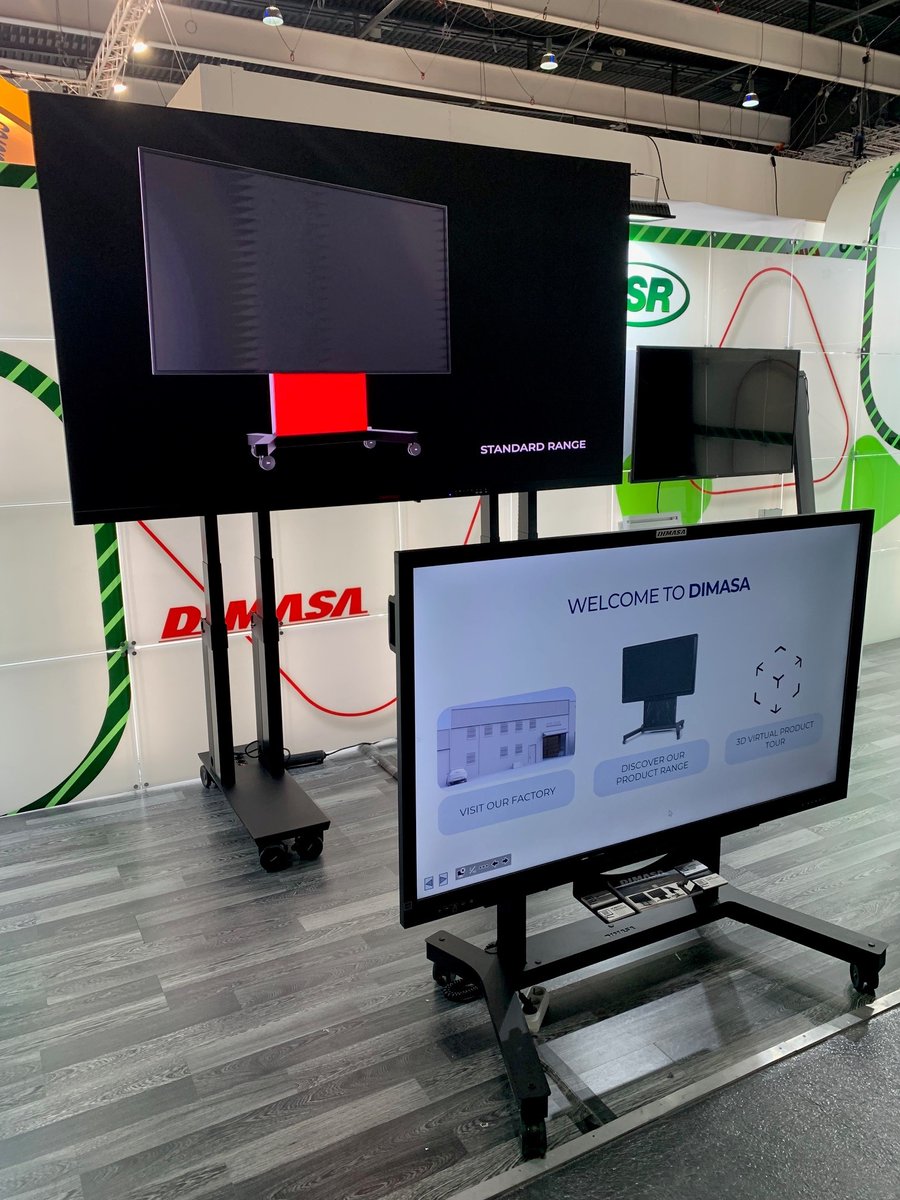 globalAVnetwork's tweet photo. Dimasa showed their motorized mounting solutions at #ISE2024 including the new motorized trolley for all-in-one LED walls.
All manufactured in the Dimasa factory in Barcelona !
#MotorizedMounts #Trolleys #LEDwalls #AVtweeps #ISE24 https://t.co/MdYSMb8879