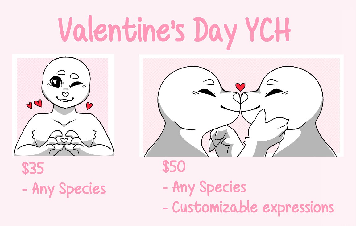 VDAY is coming so you know what that means! 
- Paypal only
- BG color also customizable!
- Shading included

Any help is appreciated, all proceeds go to mortgage/bills/pet supplies!