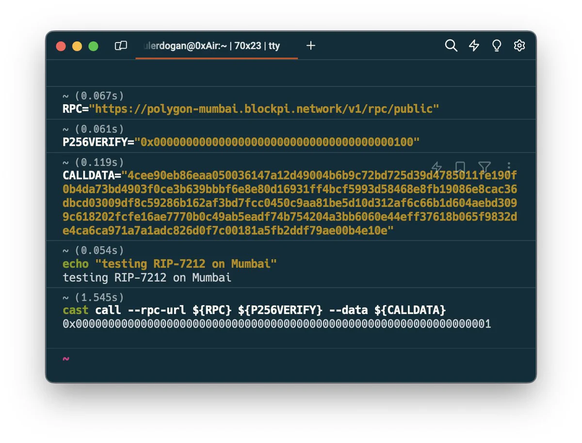 rip-7212: precompile for secp256r1 curve support
