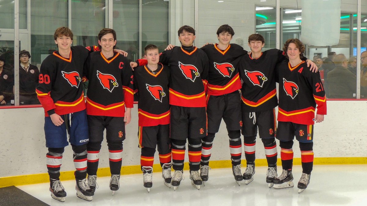 It’s senior season! Last week we honored our seven varsity ice hockey players on the ice. Their dedication, passion and leadership have helped fuel the team’s success the last several seasons. Congratulations Cardinals! #GreatToBeACardinal #AdvanceAlways