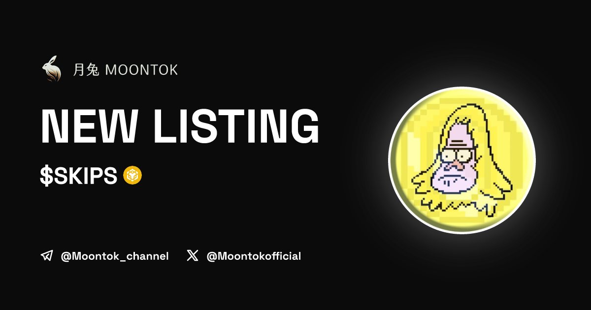 MoontokListing's tweet photo. ⚡ 月兔雷霆 - Moontok Xpress

Skips ($SKIPS)
https://t.co/28qEazz92b

0xa094fd29ea08b4d2563669950d0b46977c263f94

LIQ: $2,796 | MC: $3,929

#altcoin #memecoins @SkipsToken @moontokofficial https://t.co/e2AsgMsmx3