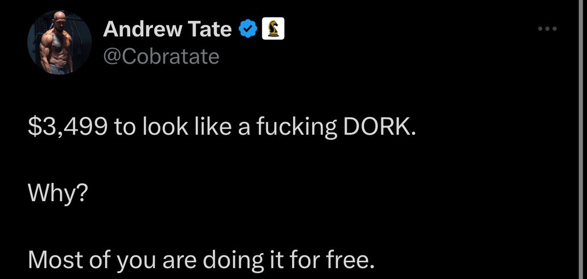Andrew Tate cooked the Apple Vision Pro users 😭😭😭
